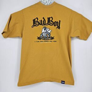 Bad Boy Shirt Mens Large Puff Daddy Hip Hop Biggie Club Y2K Bee 90s Vintage